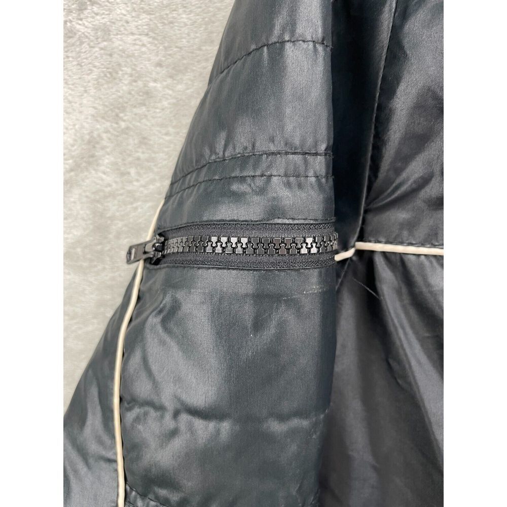 VTG Swingster Men's‎ TranSouth 500 Jacket Size M Black Built-in Hood Lined - Picture 9 of 11